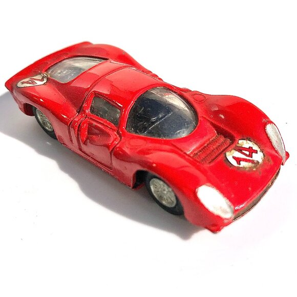 Vintage Speedy Ferrari 330 P4 no 803 Red Race Car Diecast Model Made in Italy - Picture 1 of 13